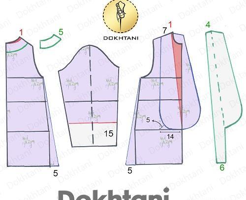 عکس یقه ارشال روی مانتو