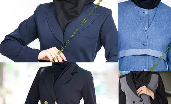 عکس یقه ارشال روی مانتو