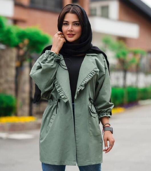 عکس مانتو با یقه انگلیسی