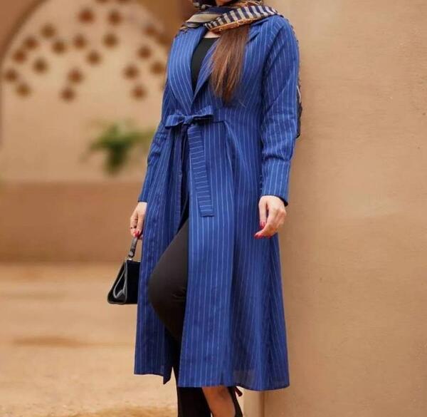 عکس مانتو با یقه انگلیسی