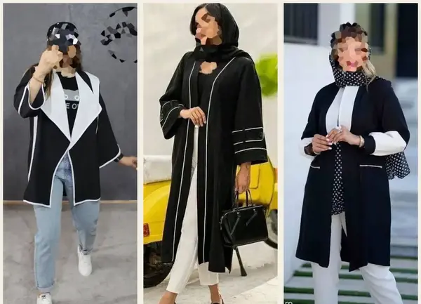 عکس مانتو های مشکی شیک