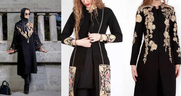 عکس مانتو های مشکی شیک