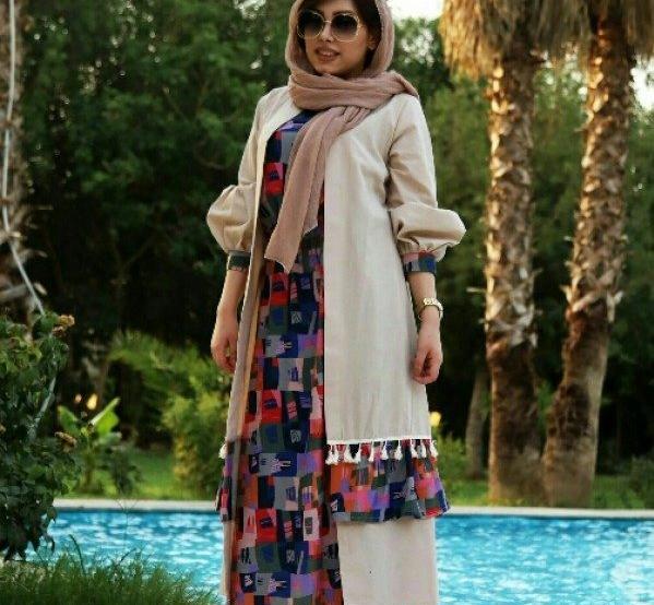 عکس مانتو دامنی شیک