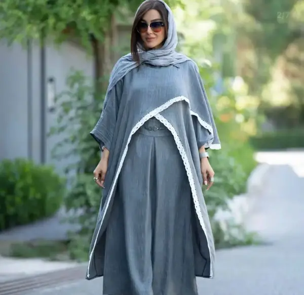 عکس مانتو دامن بیرونی