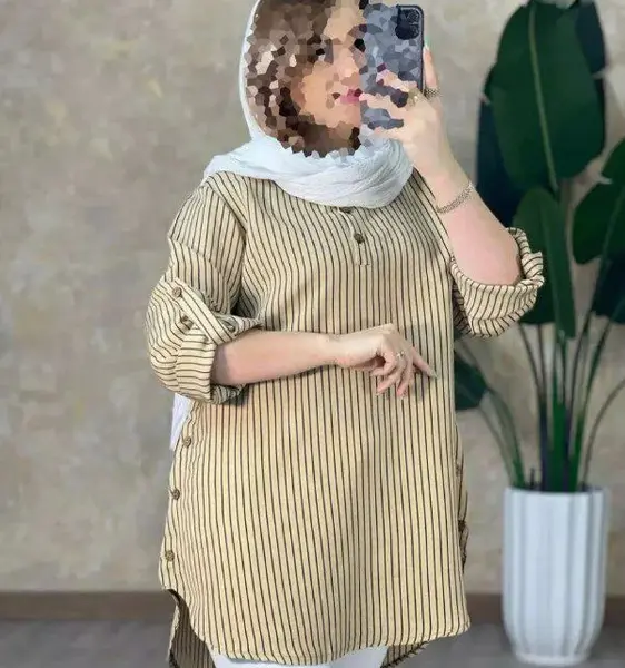 عکس مانتو نخی کوتاه