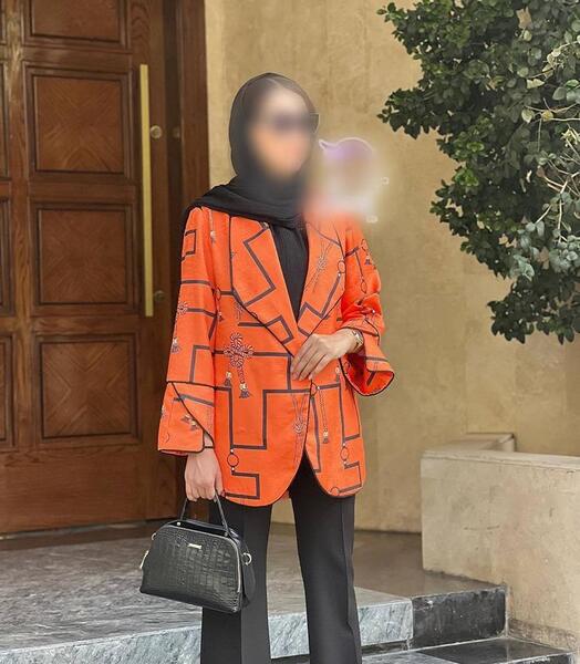 عکس مانتو کتی نارنجی