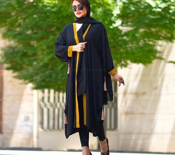 عکس مانتو نخی مشکی