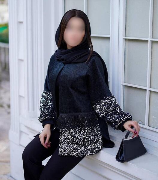 عکس مانتو مشکی بلند جدید