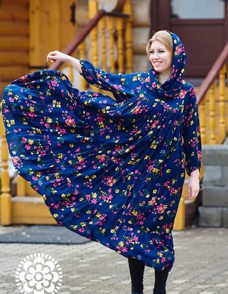 عکس مانتو با پارچه نخی گلدار