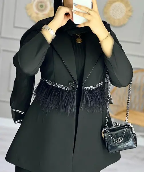 عکس مانتو کتی مشکی شیک