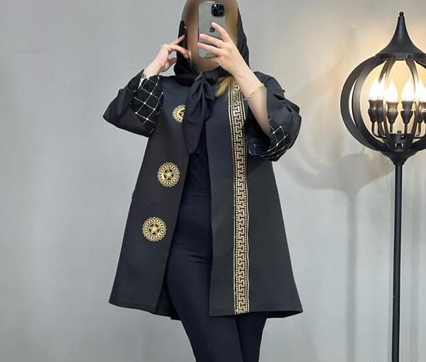 عکس مانتو کتی مشکی شیک