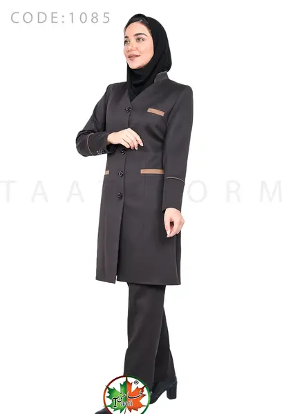 عکس مانتو شلوار قهوه ای