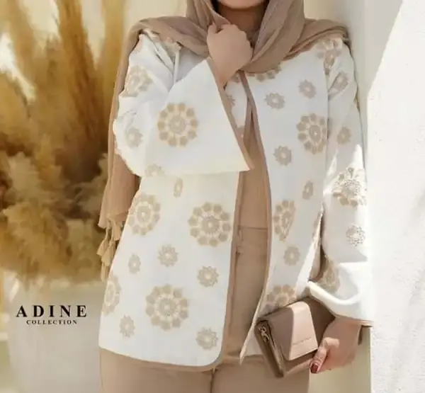 عکس مانتو شلوار قهوه ای