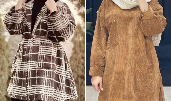 عکس مانتو شلوار قهوه ای