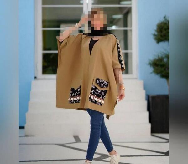 عکس دختر مانتو قرمز