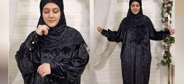 عکس مانتو عبایی مشکی
