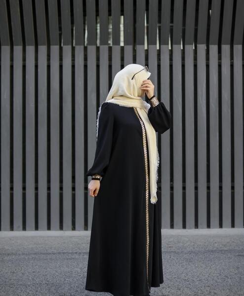 عکس مانتو عبایی مشکی جدید