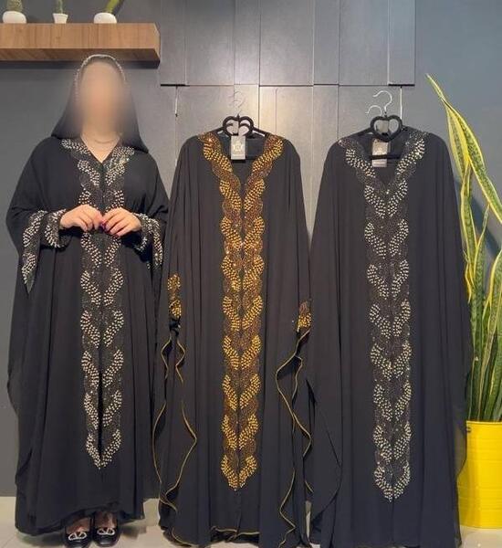 عکس مانتو عبایی مشکی جدید
