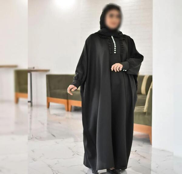 عکس مانتو عبایی مشکی جدید
