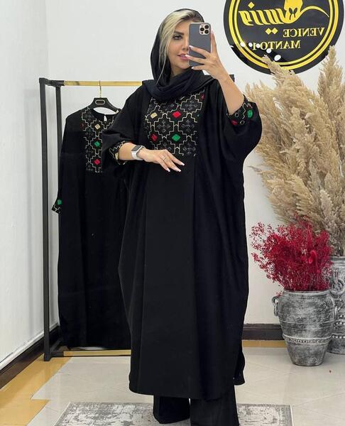 عکس مانتو عبایی جلو بسته