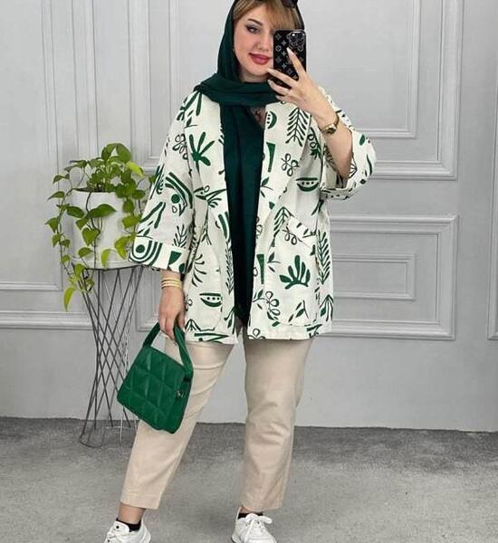 عکس مانتو لنین طرح دار جدید