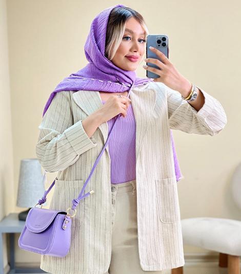 عکس مانتو لنین طرح دار جدید