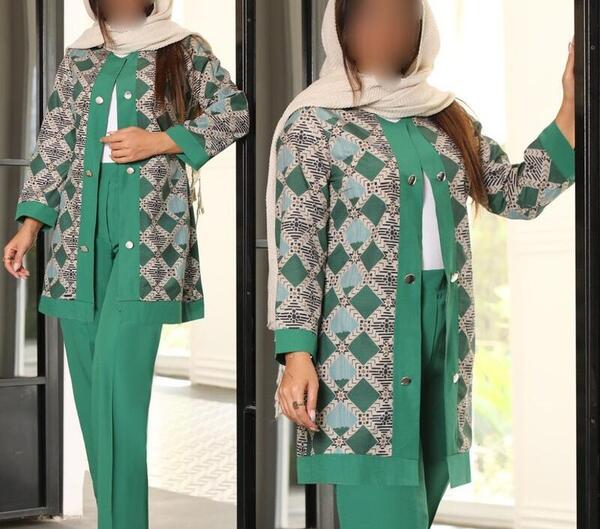 عکس مانتو شلوار کتی شیک