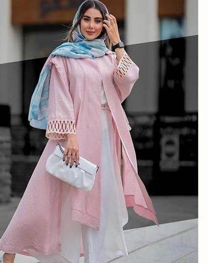 عکس مانتو شلوار صورتی