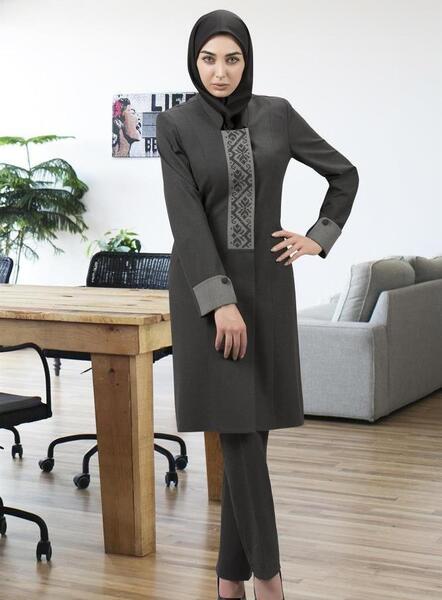 عکس مدل مانتو شلوار شیک اداری