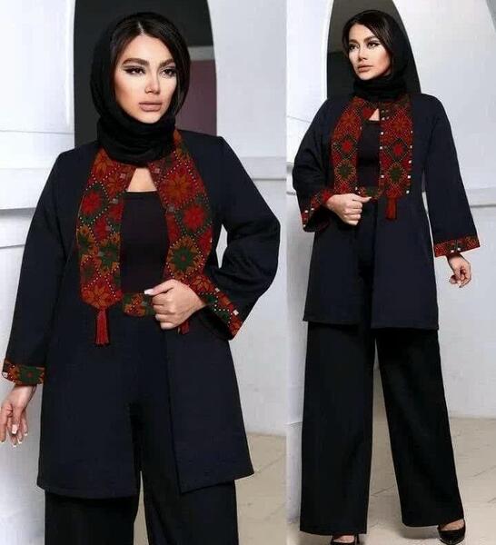 عکس مانتو شلوار شیک دخترانه