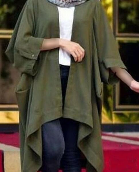 عکس مانتو سبز لجنی
