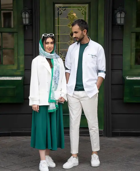 عکس مانتو سبز پاستیلی