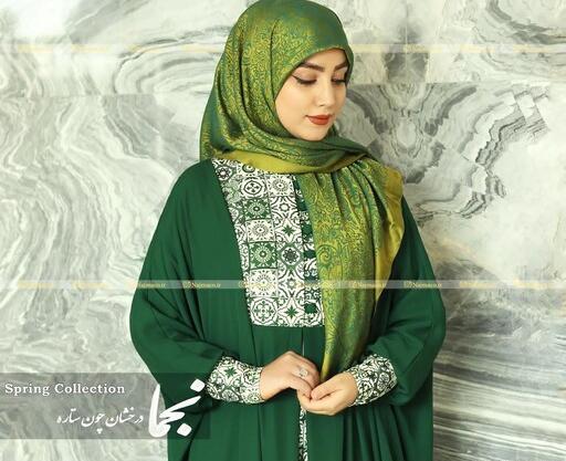 عکس مانتو سبز پاستیلی