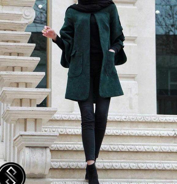 عکس مانتو ساده کوتاه