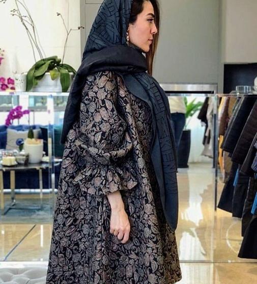 عکس مانتو ژاکارد رنگی
