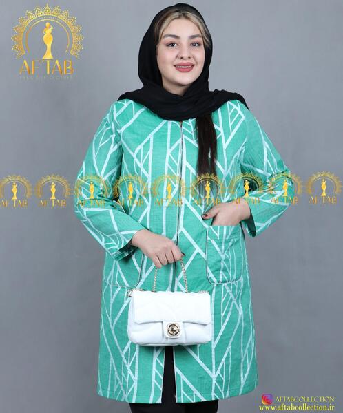 عکس مانتو ژاکارد رنگی