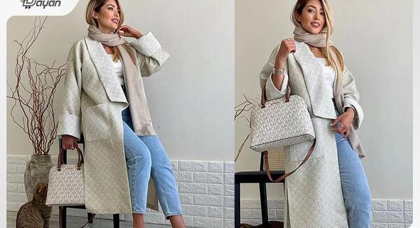 عکس مانتو ژاکارد بلند