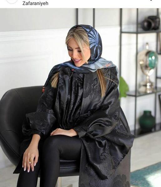 عکس مانتو ژاکارد بلند