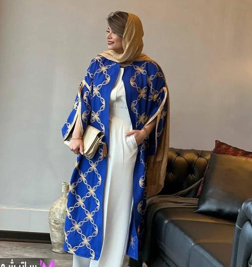 عکس مانتو ژاکارد بلند