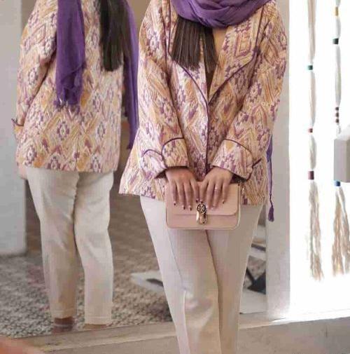 عکس مانتو ژاکارد دخترانه