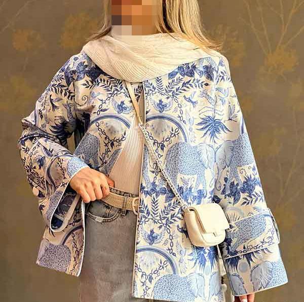 عکس مانتو ژاکارد دخترانه