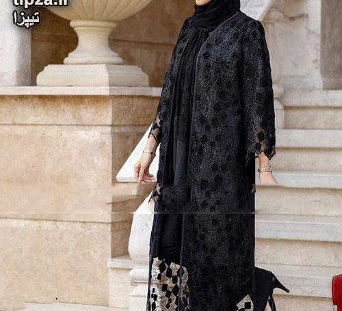 عکس مانتو جدید زنانه مشکی