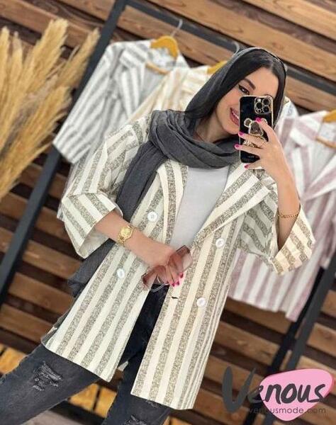 عکس مدل مانتو لنین راه راه