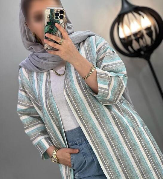 عکس مدل مانتو لنین راه راه