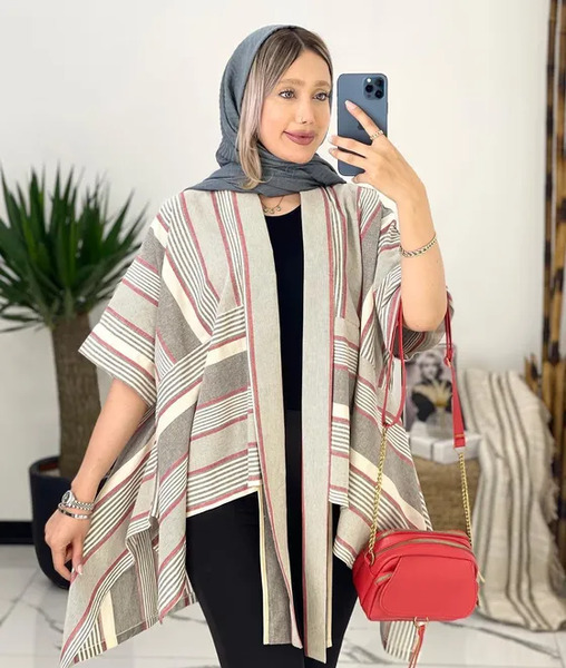 عکس مدل مانتو لنین راه راه