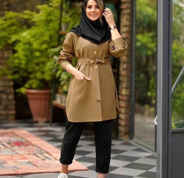 عکس مانتو شلوار دانشجویی دخترانه