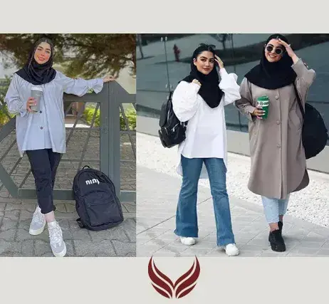 عکس مانتو شلوار دانشجویی دخترانه
