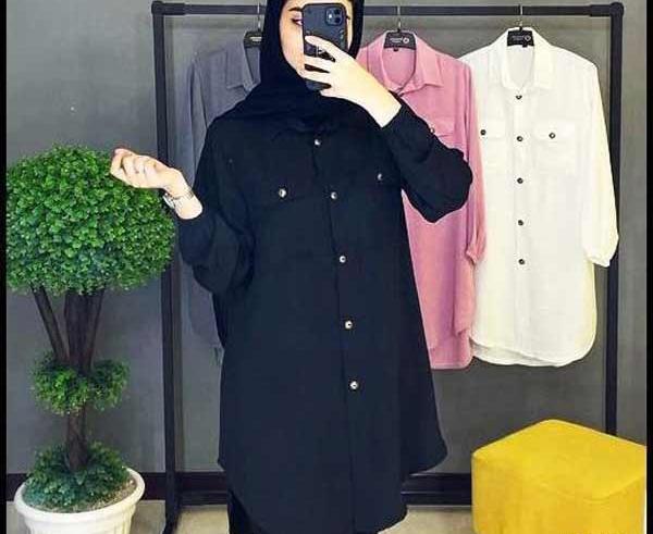 عکس مانتو کوتاه دخترانه مشکی