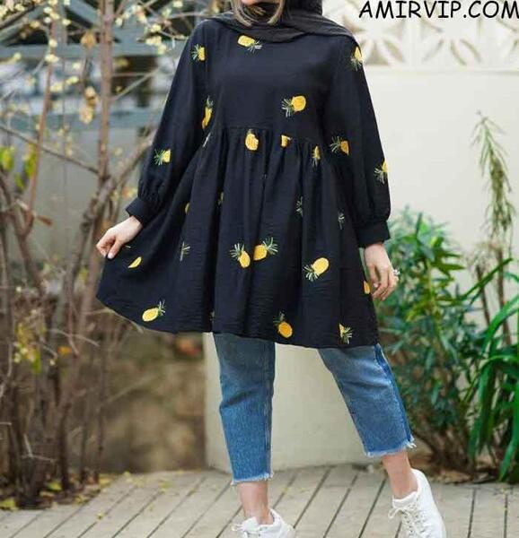 عکس مانتو عروسکی دخترانه کوتاه