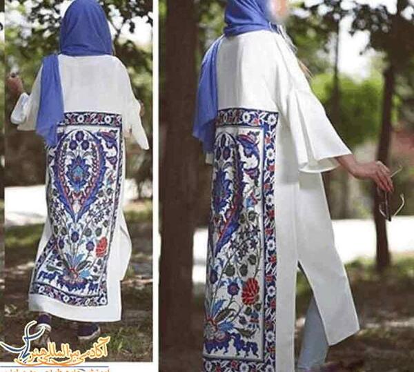 عکس مانتو حریر مجلسی